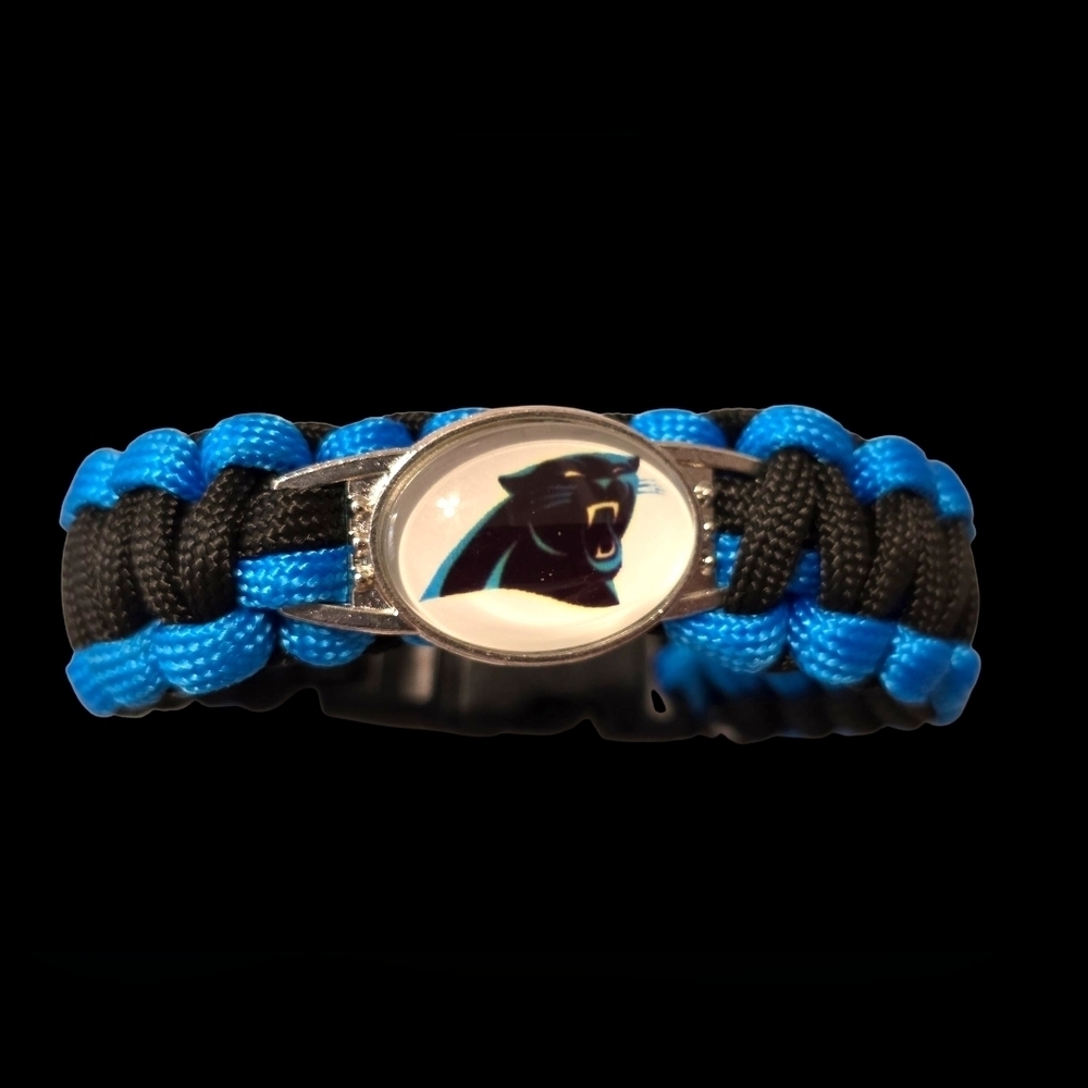 Carolina Panthers Black and Blue Paracord Bracelet